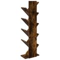 vidaXL Stromová knižnica 6-úrovňová 30 x 18 x 100 cm Kompozitné drevo