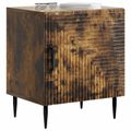 vidaXL Nočný stolík 2 ks Dymový dub 43 x 34,5 x 50 cm Kompozitné drevo