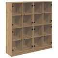 vidaXL Highboard 2 ks Remeselný dub 68 x 37 x 142 cm Kompozitné drevo