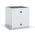 vidaXL Podnože stĺpikov štvorcové 4 ks Strieborná 141x141 mm