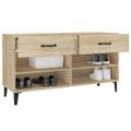 vidaXL Botník dub sonoma 102x35x55 cm spracované drevo