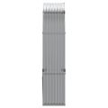 vidaXL Držiak na polená bledosivý 120x45x210 cm pozinkovaná oceľ