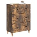 vidaXL Zásuvkový kabinet Dymový dub 66 x 34,5 x 90 cm Kompozitné drevo