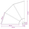 vidaXL Záclona na balkónové súkromie 210 x 210 cm Polyester Hnedá