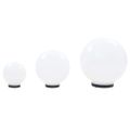 vidaXL Sada LED lámp v tvare gule 3 ks 20/30/40 cm PMMA