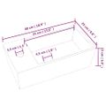 vidaXL Umývadlo biele 48x25x15 cm keramické