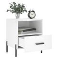 vidaXL Nočné stolíky 2 ks biele 40x35x47,5 cm kompozitné drevo