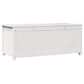 vidaXL Úložný box biely 110x50x45,5 cm masívna borovica