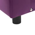 vidaXL Pohovka pre psa, vínovo červená 81x43x31 cm, plyš a umelá koža