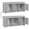 vidaXL TV skrinka 102 x 33 x 47 cm Sivý Sonoma Kompozitné drevo