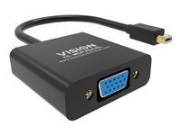 Video adaptér - Mini DisplayPort (M) na HD-15 (VGA) (M) - čierna