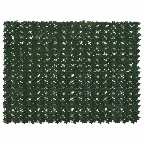 vidaXL Balkónový plôtik s listami Tmavozelená 200 x 150 cm