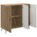 vidaXL Servírovacia skriňa Dub artisan 89 x 34,5 x 80 cm