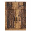 vidaXL Servírovacia skriňa so zásuvkou Staré drevo 66 x 34,5 x 87 cm