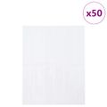 vidaXL Obdĺžniková dlažba 50 ks Biela 29 x 23 x 0,08 cm