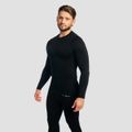 Tričko s dlhým rukávom Fuse Black - GymBeam, veľkosť XL