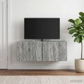 vidaXL Nástenná TV skrinka 78,5 x 31 cm Sivý Sonoma Kompozitné drevo