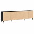 vidaXL TV skrinka 150 x 30 x 45 cm Čierny dub Kompozitné drevo