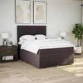 vidaXL Boxspring posteľ s matracom tmavohnedá 160x200 cm látka