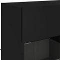 vidaXL TV nástenná skrinka s LED svetlami čierna 78,5x30x60,5 cm