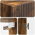 vidaXL Nástenná skrinka 33 x 34,5 x 90 cm Kompozitné drevo Dymový dub