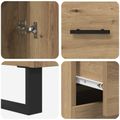 vidaXL Highboard 2 ks Remeselný dub 69,5 x 34 x 180 cm