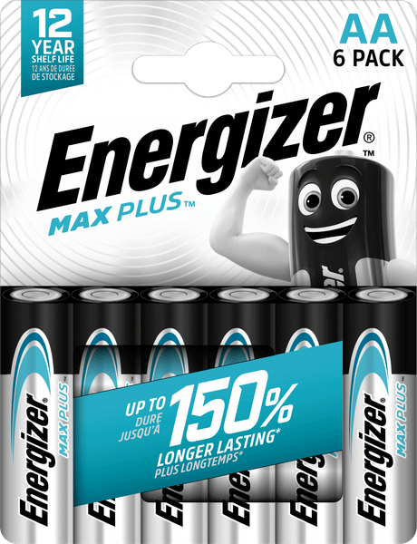 Energizer Max Plus AA alkalické batérie 6ks E303322500