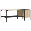 vidaXL Konferenčný stolík s regálom dub sonoma 100x51x40 cm komp.drevo