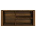 vidaXL Botník hnedý dub 100x35x45 cm spracované drevo