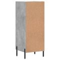 vidaXL Komoda betónovo sivá 34,5x34x90 cm spracované drevo