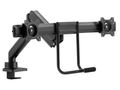 Neomounts DS75-450BL2 /Držák displeje/na stůl/17-32"/svorka+průchodka/VESA 100X100/nosn.2x8kg/plyn. píst/2 displeje/čer Držák, VESA, stolní, pro 2 ploché monitory, úhloprícka 17"-32", náklon 20°, otácení 180°, rotace 360°, nosnost 16kg, cerný
