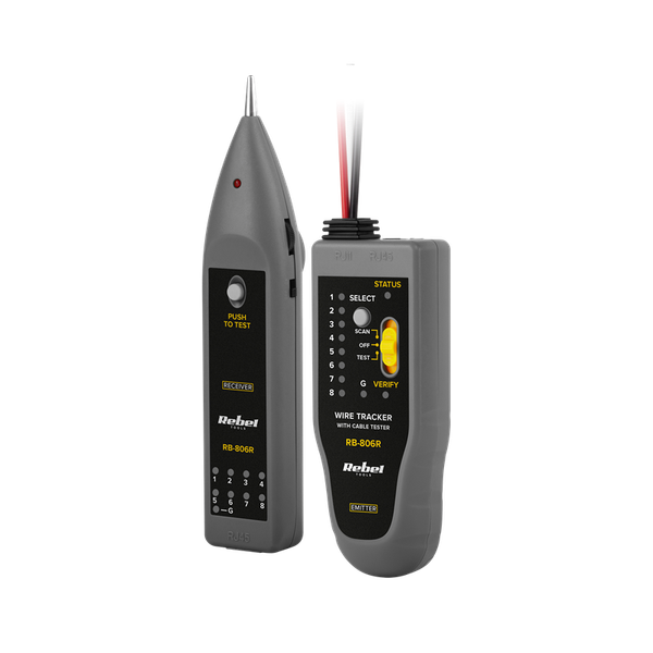 Tester kábla REBEL RB-806R vyhľadávač vedení
