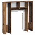 vidaXL Rám krbu Staré drevo 93 x 20 x 89 cm Kompozitné drevo
