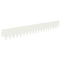 vidaXL Obrubník trávnika 10 ks 103 x 15 cm Oceľ Biela