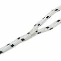 vidaXL Lano na čln 14 mm 6 m Biela a čierna Polyester