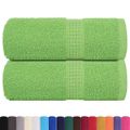 vidaXL Uteráky pre hostí FROGN 2 ks jablkovo zelené 30x50 cm 360 g/m²
