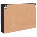 vidaXL Zrkadlová skrinka Čierna 80 x 17 x 55 cm Kompozitné drevo