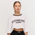 Dámske tričko Oversized Varsity White - GymBeam, veľkosť S