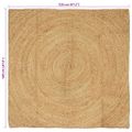 vidaXL Kusové koberce Prírodná 120 x 120 cm Juta