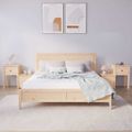 vidaXL Nočné stolíky 2 ks 79,5x38x65,5 cm masívne borovicové drevo