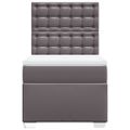 vidaXL Boxspring posteľ s matracom sivá 80x200 cm umelá koža