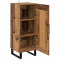 vidaXL Highboard Staré drevo 34,5 x 34 x 180 cm Kompozitné drevo