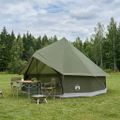 vidaXL Tipi stan 6-miestny Olivovo zelená Polyester a oceľ