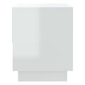 vidaXL Nočné stolíky 2 ks lesklé biele 45x34x44 cm drevotrieska