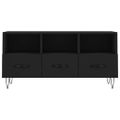 vidaXL TV stolík čierny 102x36x50 cm kompozitné drevo