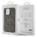 Puzdro Guess pre iPhone 15 Pro Max 6,7" GUHMP15XG4GFRW hnedé HC MAGSAFE PU 4G RING CLASSIC LOGO