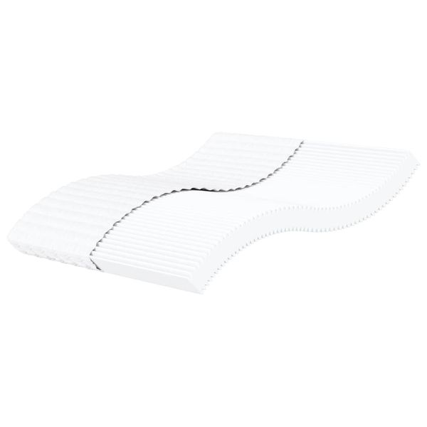 vidaXL Penový matrac biely 200x200 cm tvrdosť H2 H3