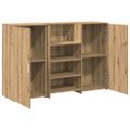 vidaXL Recepčný stôl dub artisan 155x50x103,5 cm kompozitné drevo