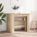 vidaXL Jedálenský stôl 180 x 85 x 75 cm Kompozitné drevo Dub sonoma