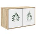 vidaXL Nástenný TV kabinet HANAU 69 x 33 x 40 cm Dub sonoma